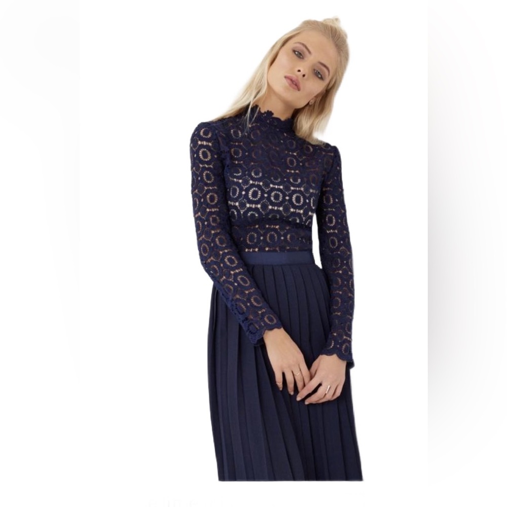 NWT Mistress Maternity Dress Navy Midi Size 10